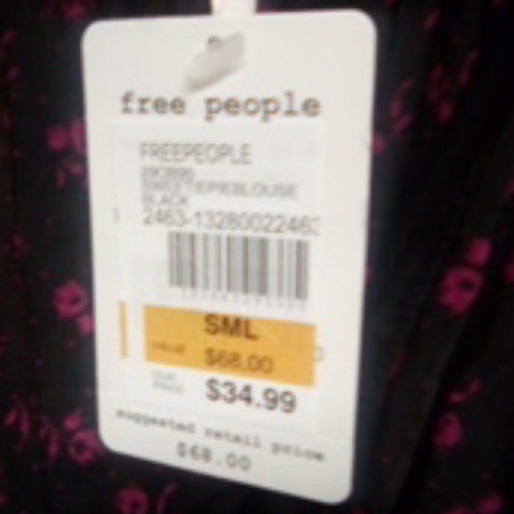 Black and purple blouse